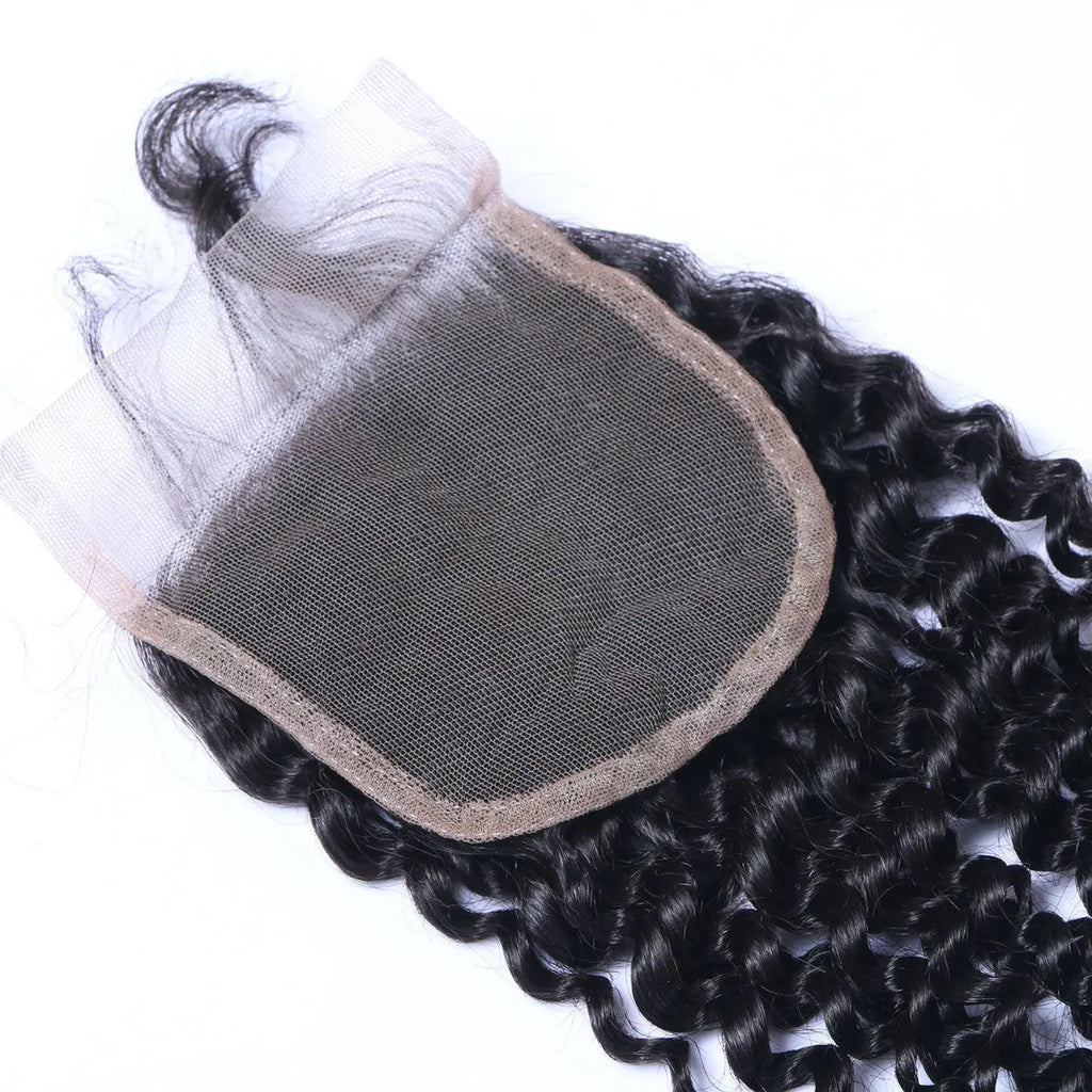 Deep Curly 4x4 Raw Human Hair Natural Black Closure StylzPlusBeautyandHairConcepts