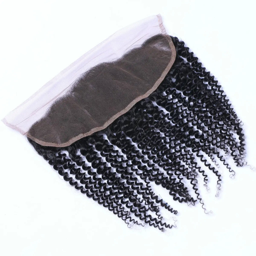 Deep Curly 13x4 Raw Human Hair Natural Black Frontal StylzPlusBeautyandHairConcepts