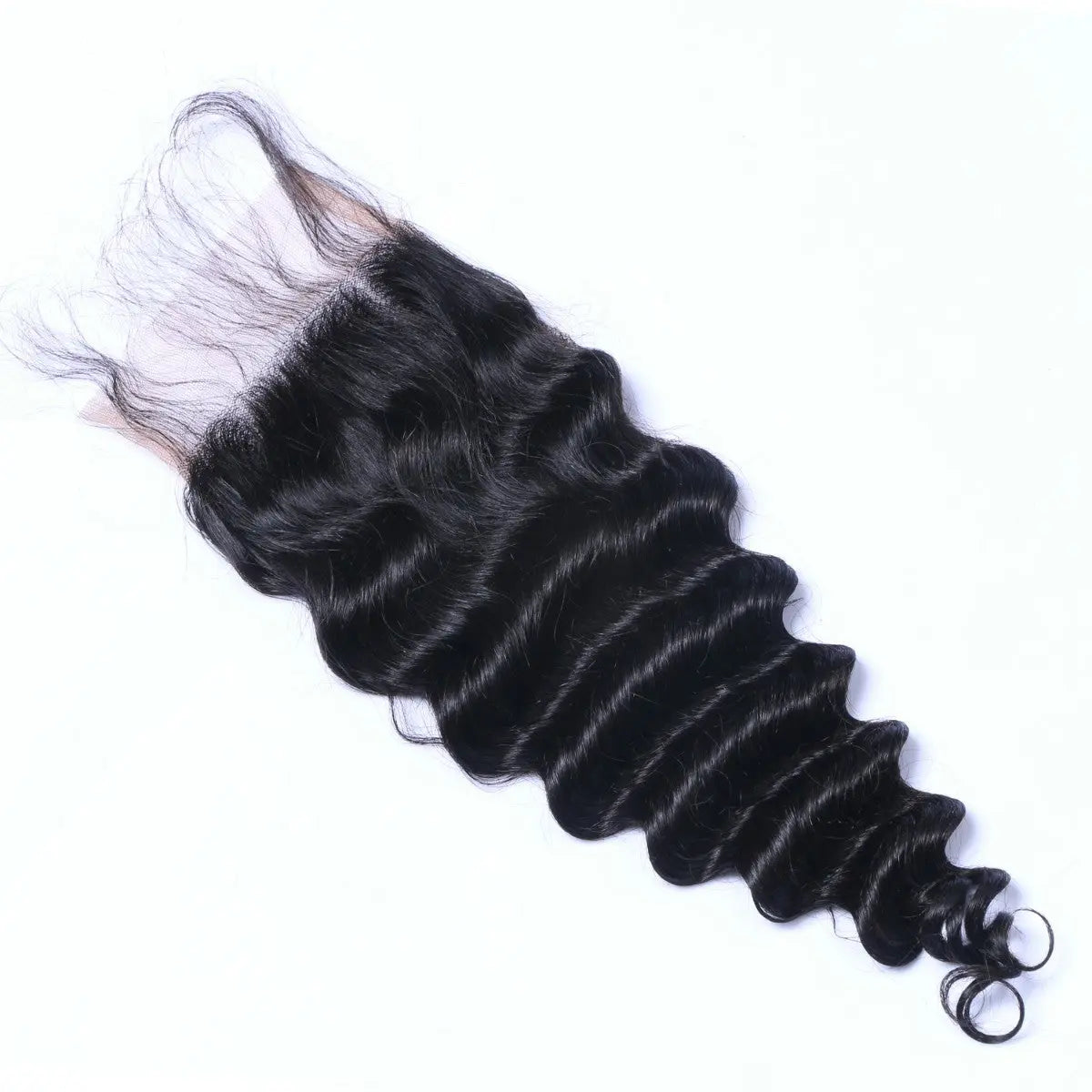 Deep Wave 4x4 Raw Human Hair Natural Black  Closure StylzPlusBeautyandHairConcepts