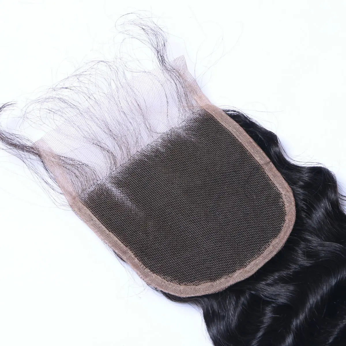 Deep Wave 4x4 Raw Human Hair Natural Black  Closure StylzPlusBeautyandHairConcepts