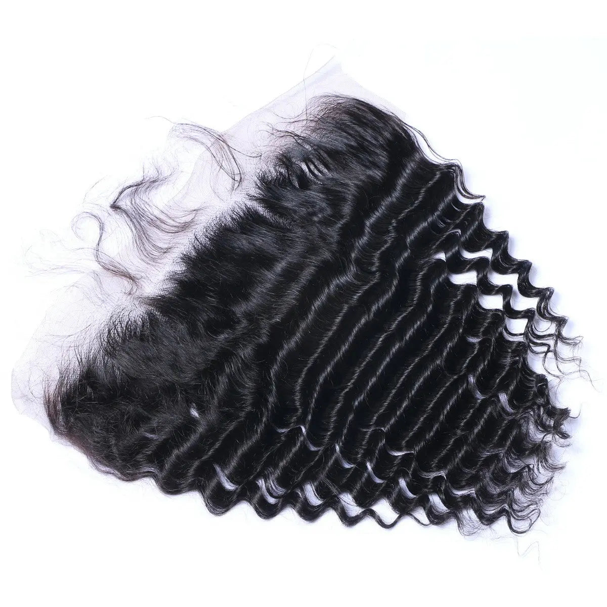 Deep Wave 13x4 Raw Human Hair Natural Black Frontal StylzPlusBeautyandHairConcepts