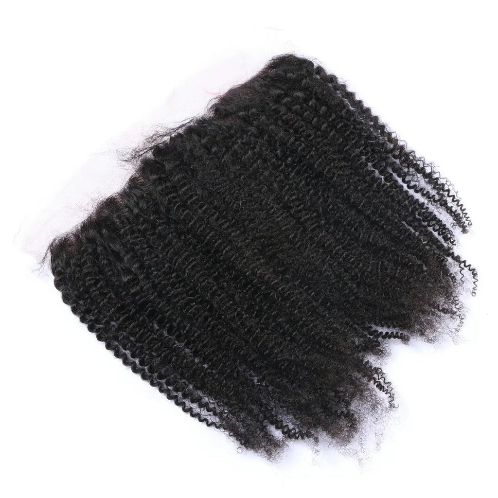 Kinky Curly 13x4 Raw Human Hair Natural Black Frontal StylzPlusBeautyandHairConcepts