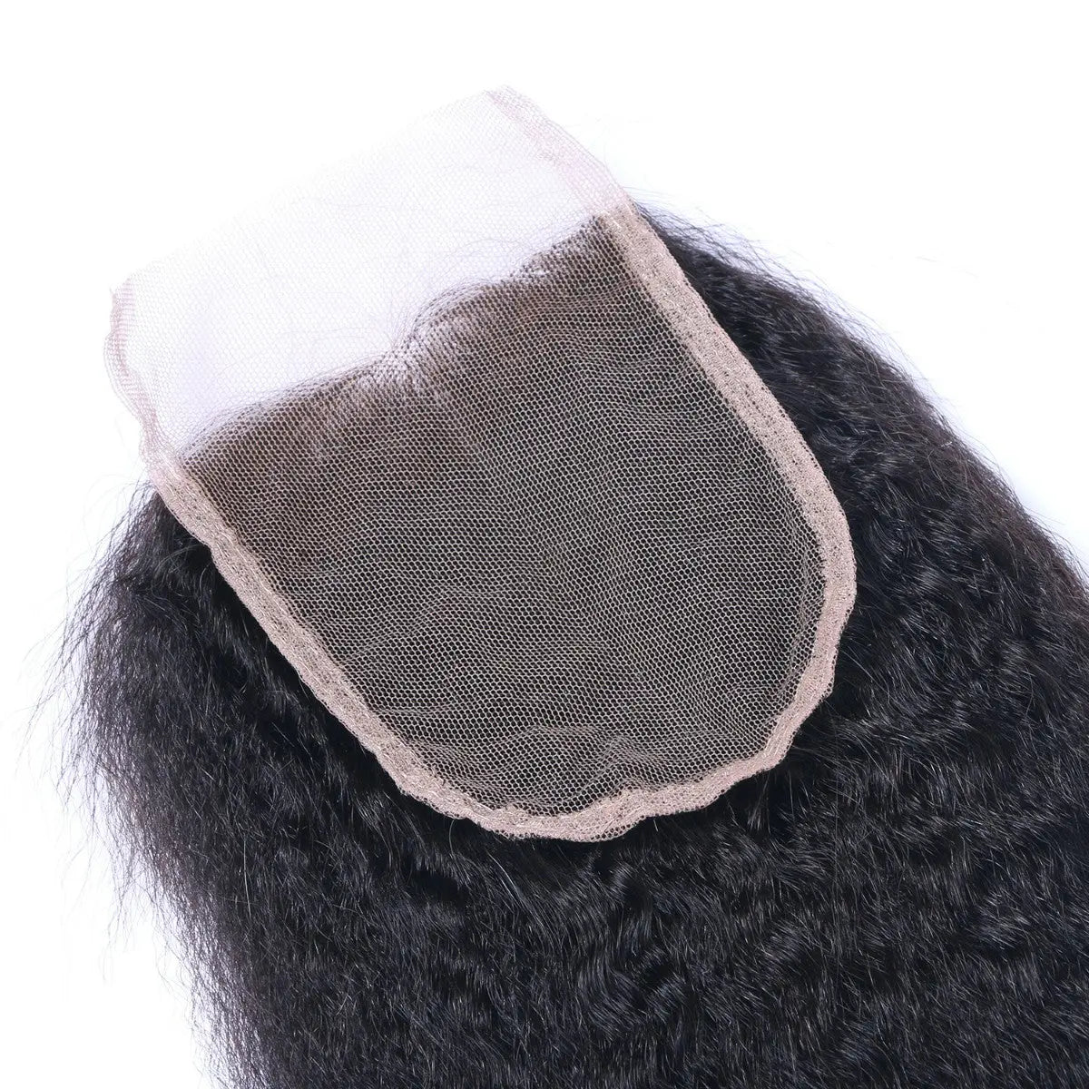 Kinky Straight 4x4 Raw Human Hair Natural Black Closure StylzPlusBeautyandHairConcepts