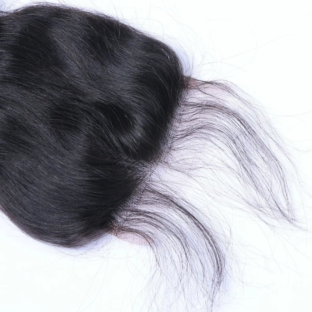 Loose Wave 4x4 Raw Human Hair Natural Black Closure StylzPlusBeautyandHairConcepts