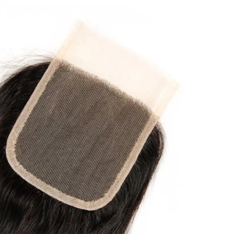 Straight 4x4 Raw Human Hair Natural Black Closure StylzPlusBeautyandHairConcepts
