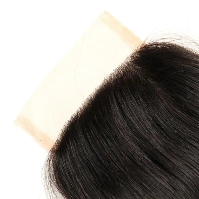 Straight 4x4 Raw Human Hair Natural Black Closure StylzPlusBeautyandHairConcepts