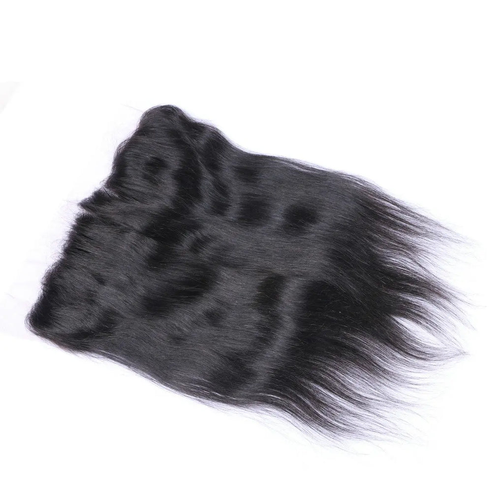 Straight 13x4 Raw Human Hair Natural Black  Frontal StylzPlusBeautyandHairConcepts