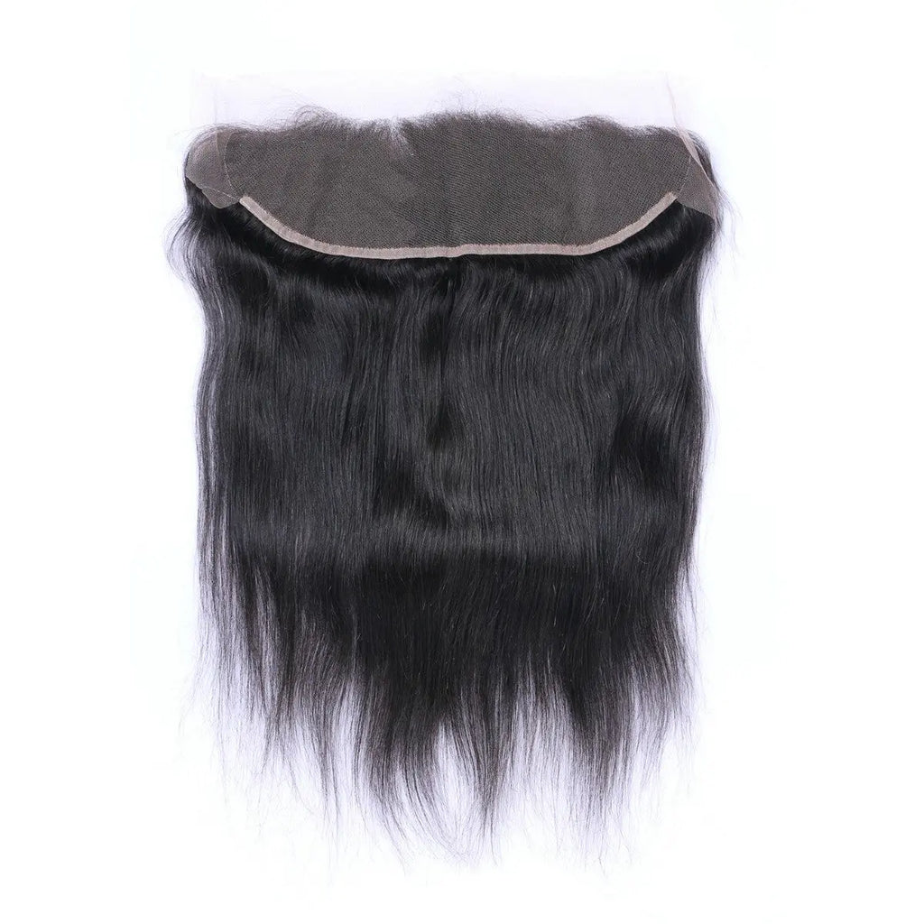 Straight 13x4 Raw Human Hair Natural Black  Frontal StylzPlusBeautyandHairConcepts