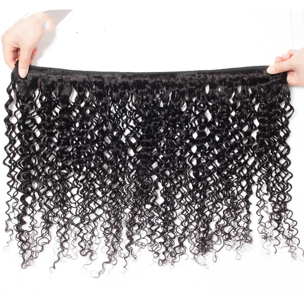 3 Bundle Deals With 4*4  Closure Deep Curly Raw Human Hair Natural Black StylzPlusBeautyandHairConcepts