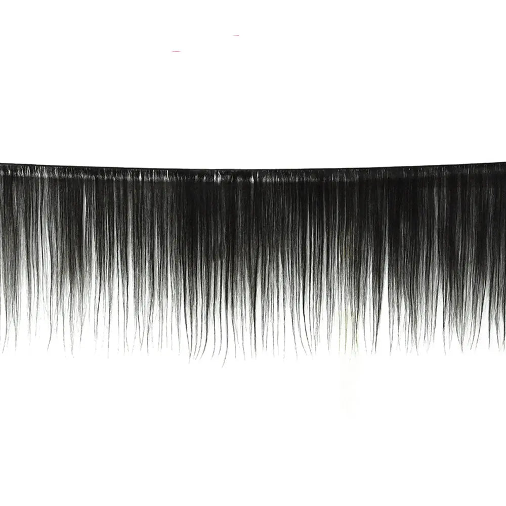 3 Bundle Deals With 4*4 Closure Straight RAW Human Hair Natural Black StylzPlusBeautyandHairConcepts