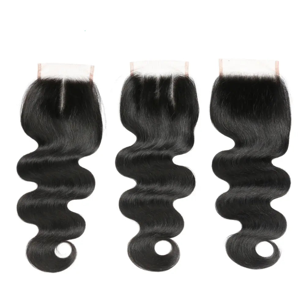 3 Bundle Deals With 4*4 Closure Body Wave Raw Human Hair Natural Black StylzPlusBeautyandHairConcepts