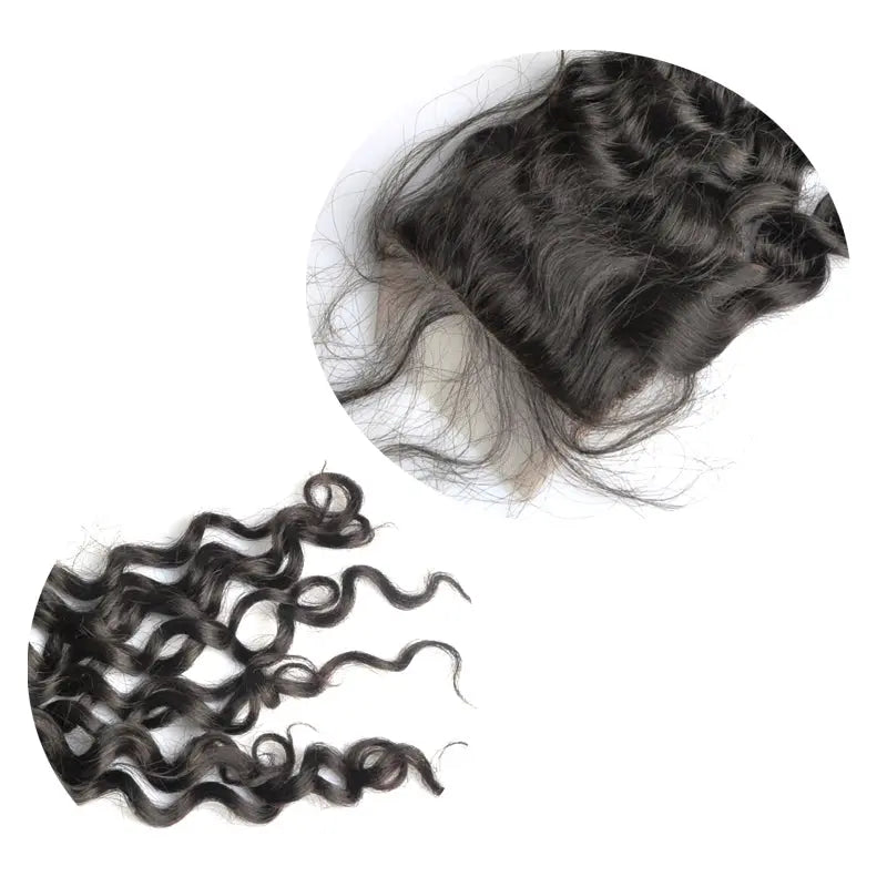 3 Bundle Deals With 4*4  Closure Italy Curly Raw Human Hair Natural Black StylzPlusBeautyandHairConcepts
