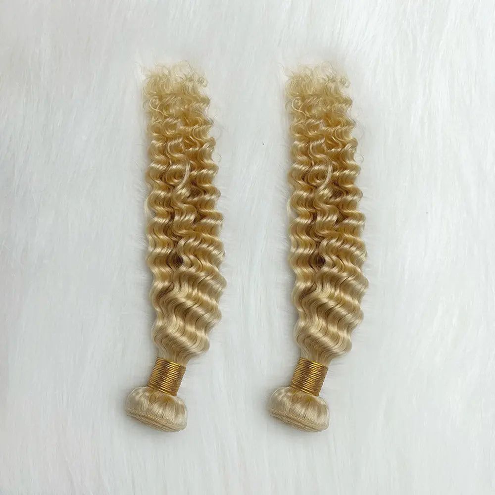 Deep Wave Human Hair #613 Blonde Bundles  (100grams) StylzPlusBeautyandHairConcepts
