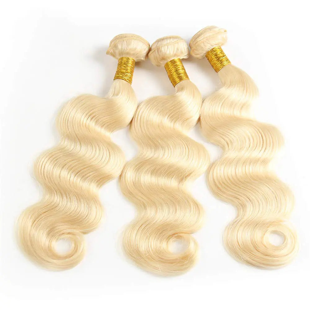 Body Wave Human Virgin Hair #613 Blonde 3 Bundles Deal StylzPlusBeautyandHairConcepts