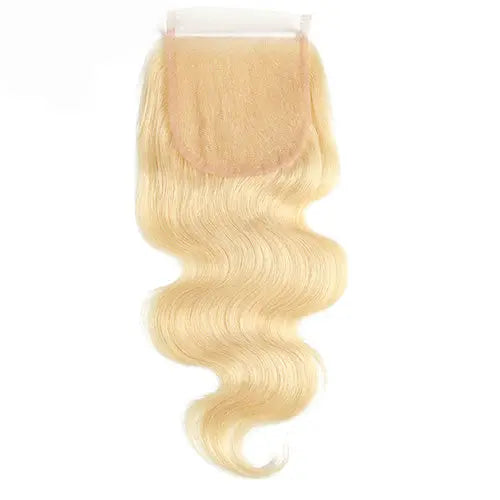 #613 Body Wave 4x4 Human Hair Blonde Closure StylzPlusBeautyandHairConcepts