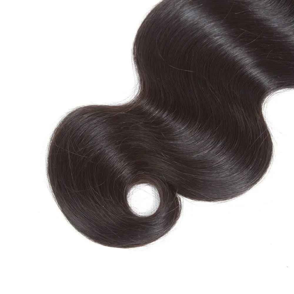 3 Bundle Deals With 4*4 Closure Body Wave Raw Human Hair Natural Black StylzPlusBeautyandHairConcepts