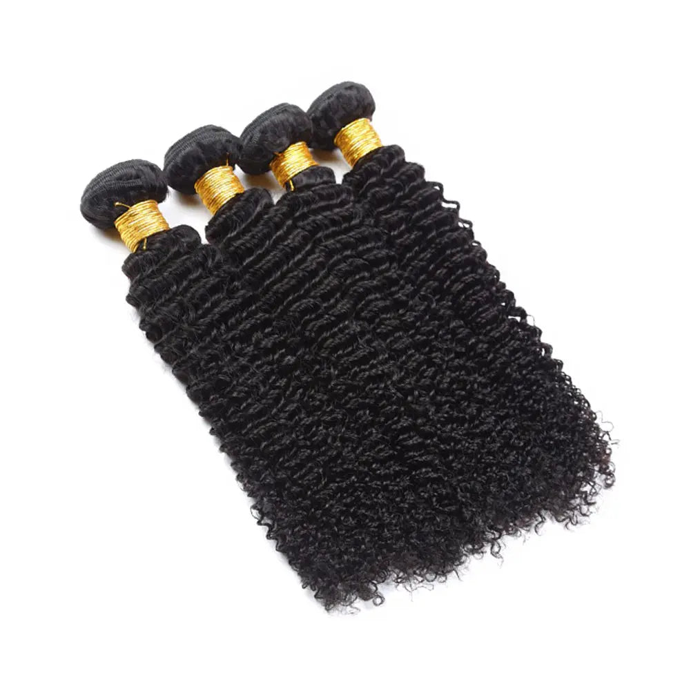 Deep Curly Raw Human Hair Natural Black Bundles (100 grams) StylzPlusBeautyandHairConcepts