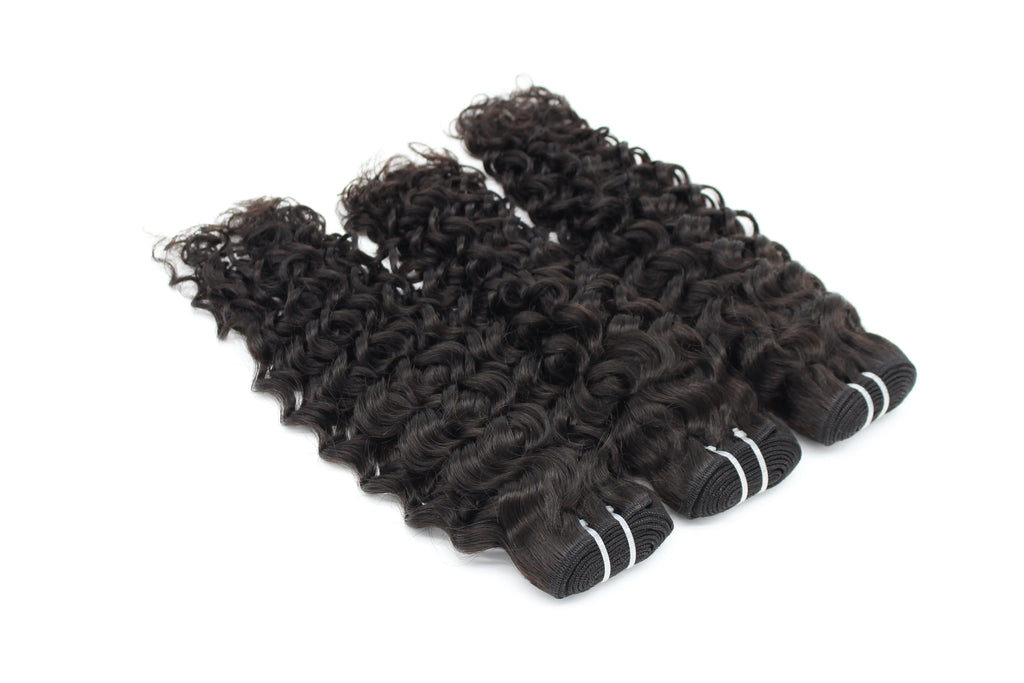 Italy Curly Raw Human Hair Natural Black Bundles (100 grams) StylzPlusBeautyandHairConcepts