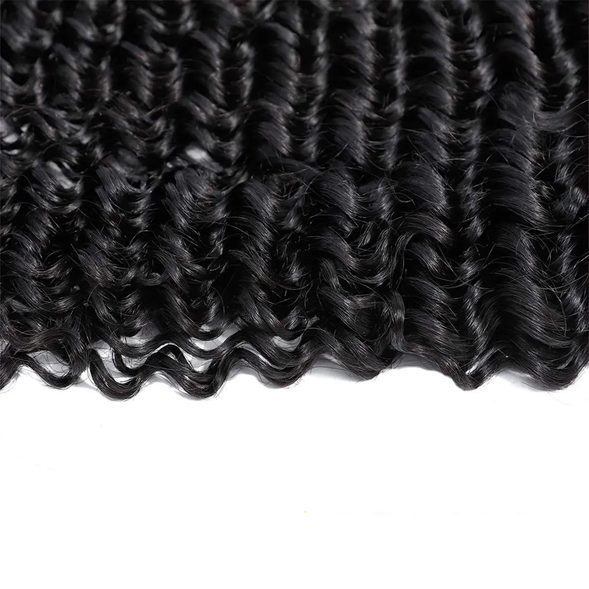 3 Bundle Deals With 13*4 Frontal Deep Curly Raw Human Hair Natural Black StylzPlusBeautyandHairConcepts