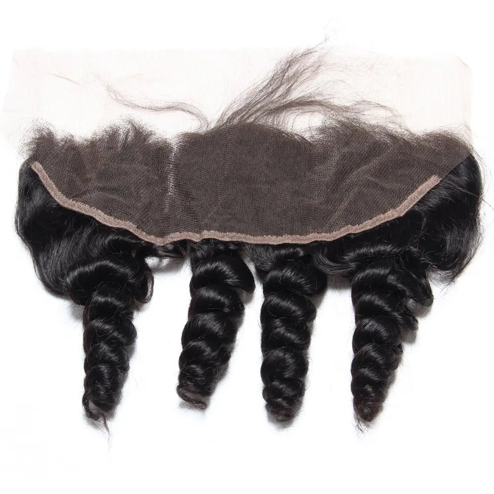 Loose Wave 13x4 Raw Human Hair Natural Black Frontal StylzPlusBeautyandHairConcepts