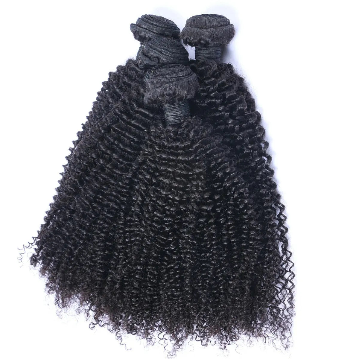 3 Bundle Deals With 13*4 Frontal Kinky Curly Human Hair Natural Black StylzPlusBeautyandHairConcepts