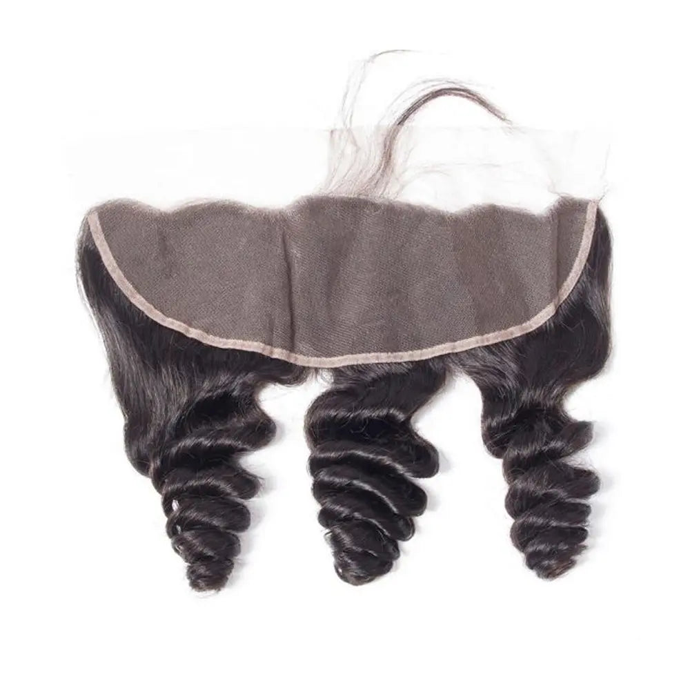 3 Bundle Deals With 13*4 Frontal Loose Wave Raw Human Hair Natural Black StylzPlusBeautyandHairConcepts