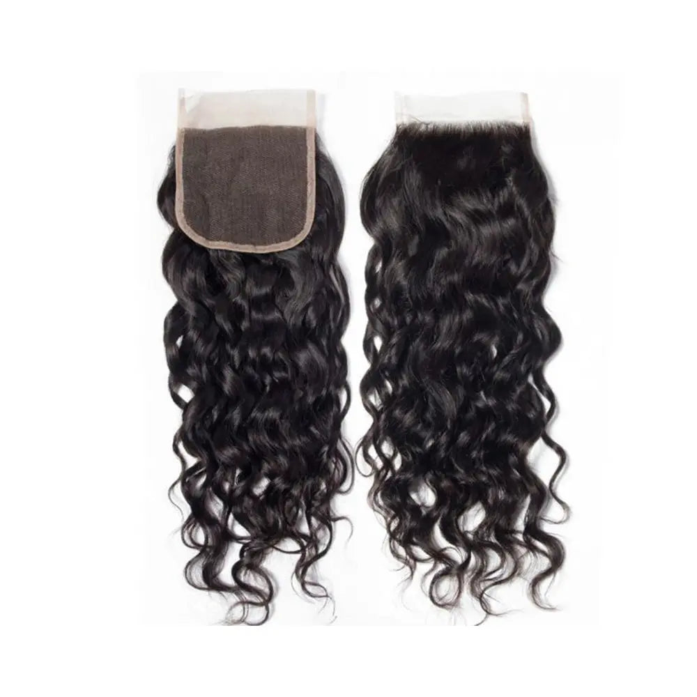 3 Bundle Deals With 4*4 Closure Natural Curly Raw Human Hair Natural Black StylzPlusBeautyandHairConcepts