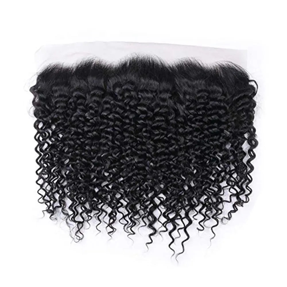 3 Bundle Deals With 13*4 Frontal Natural Curly Raw Human Hair Natural Black StylzPlusBeautyandHairConcepts