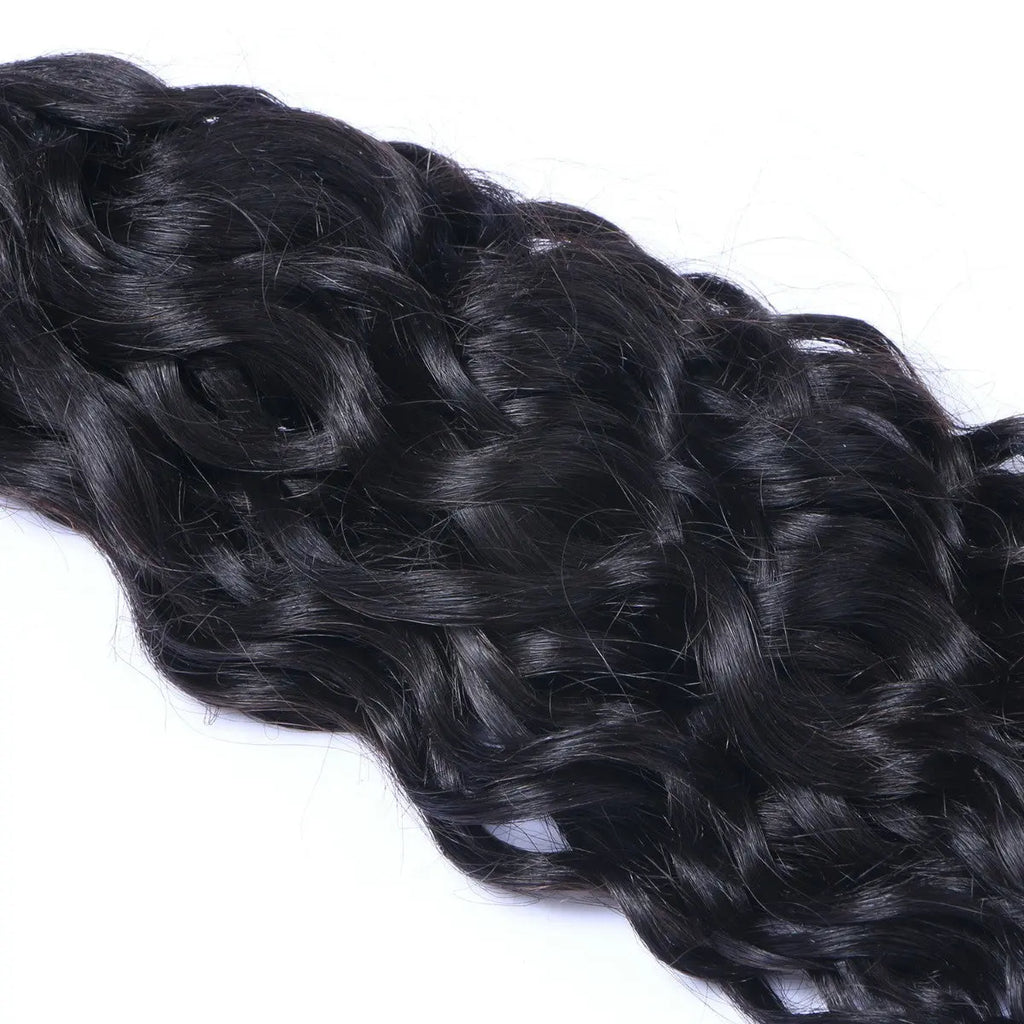 3 Bundle Deals With 13*4 Frontal Natural Curly Raw Human Hair Natural Black StylzPlusBeautyandHairConcepts