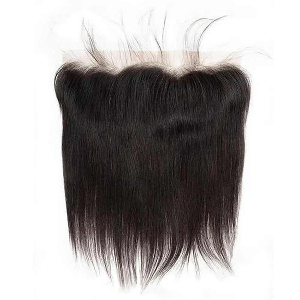 3 Bundle Deals With 13*4 Frontal Straight Raw Human Hair Natural Black StylzPlusBeautyandHairConcepts
